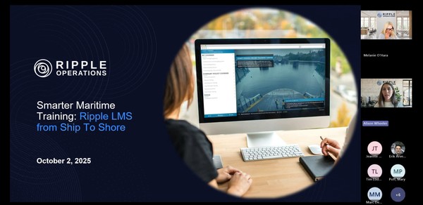 Webinar screenshot - Smarter maritime training part 2